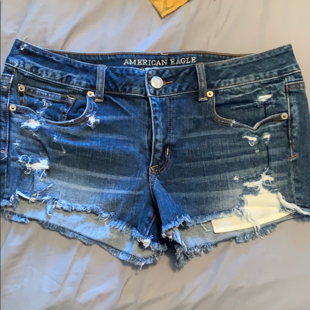 Distressed shorts
